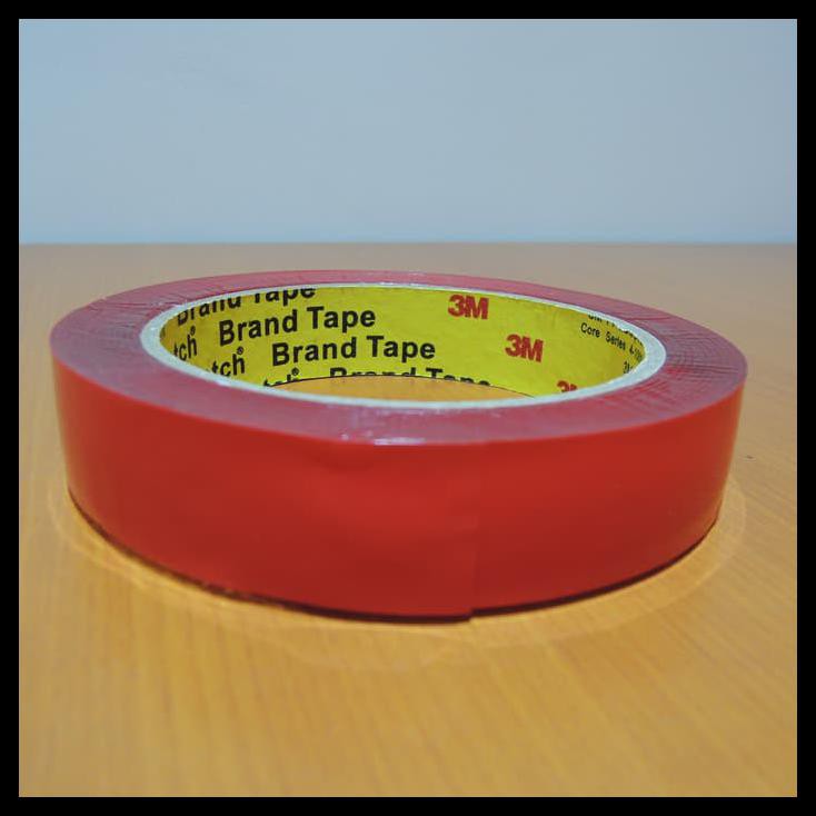 

PROMO Double Tape 3M Red (Merah) Transparent Gel 22mm