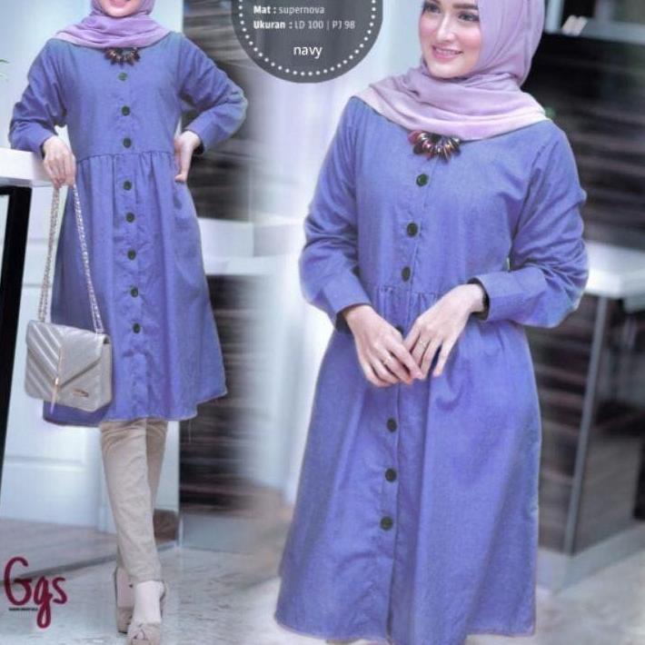 ❈ Mariya Tunik / Atasan Wanita Terbaru 2021 / Tunik Murah / Baju Muslim Original / Kekinian / Casual