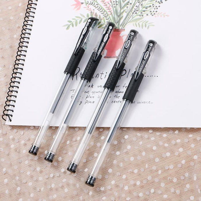 

Unik 1 Lusin 12Pcs Pulpen Gel / Pulpen Air Berbagai Warna Pp01 Terbatas