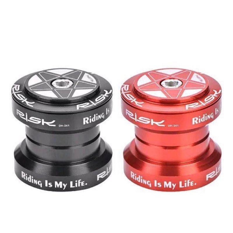 Headset RISK 34 mm Bearing 28,6 mm Sepeda MTB, Roadbike, BMX