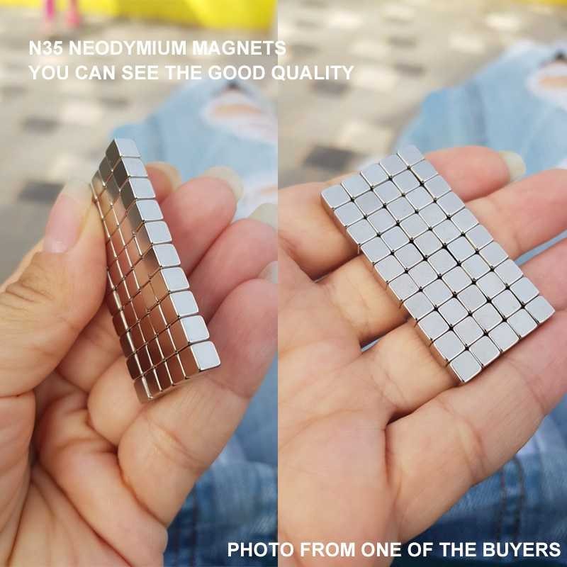 Strong Neodymium Magnet Putih Kotak Kuat NdFeB N35 5x5x5mm 20PCS