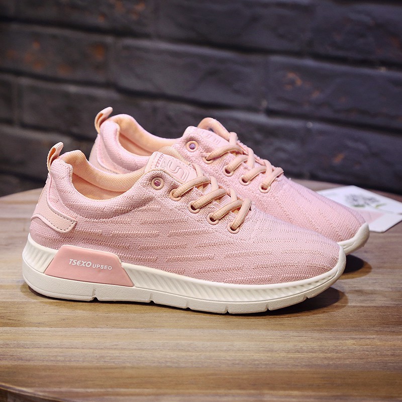  Sepatu  Sport Running Wanita  Bahan Breathable Sneakers  