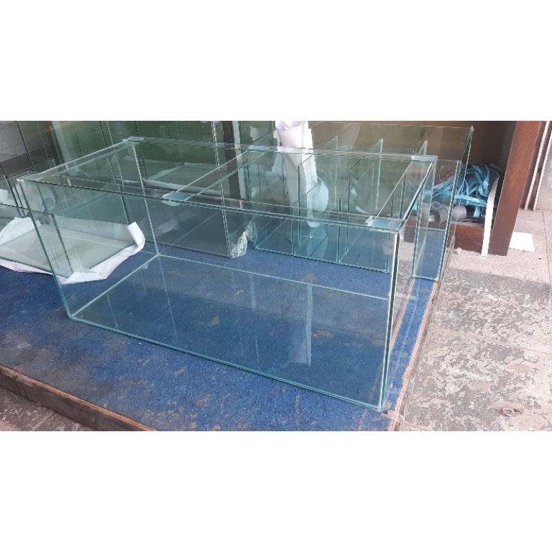 kaca aquarium 100x50x50 8mm