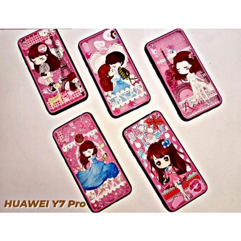 Softcase karakter Korea girl Huawei Y7 pro