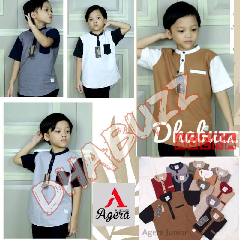 BAJU KEMEJA KOKO KEMKO ANAK LENGAN PENDEK KOMBINASI by AGERA JUNIOR 2