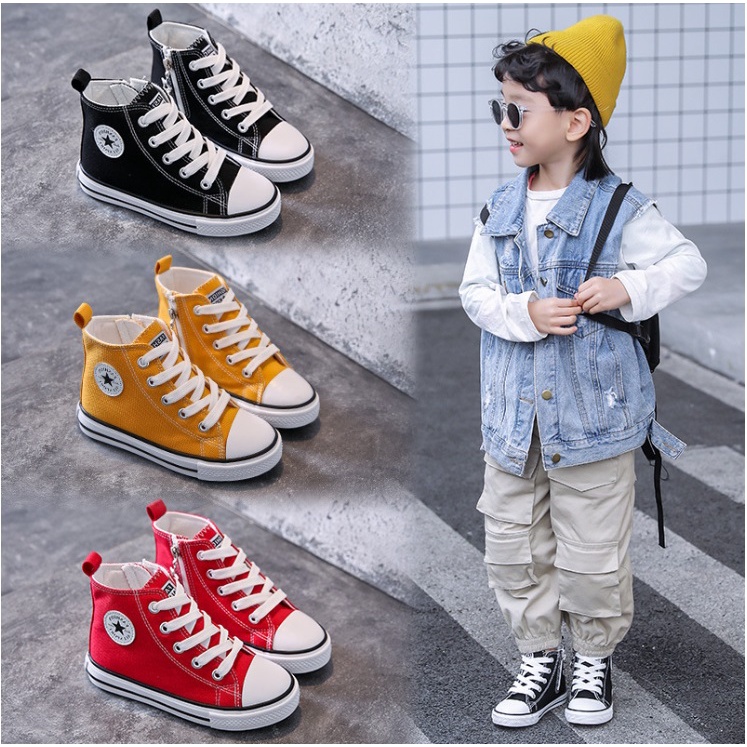 Classic Booth Sepatu Anak Import Kids Shoes Sneakers Size 24-33 Usia 3-9 Tahun