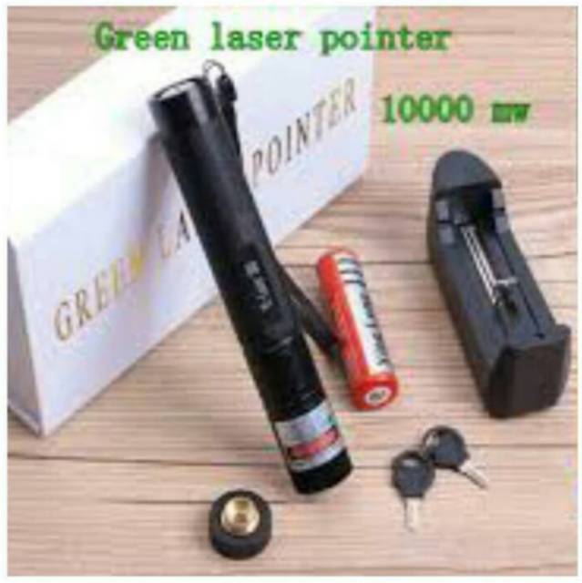 Green Laser pointer 303 rechargeable baterai