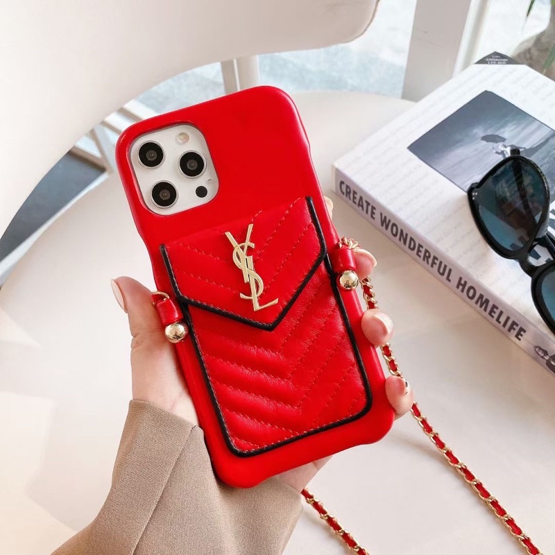 YSSL LEATHER CASE With Chain Rantai Lanyard Iphone 13 Pro Max X Xs Xr XsMAX 11 11Pro 11ProMax 12 12Mini 12Pro 12ProMax 13Pro 13 Promax 13Promax mini