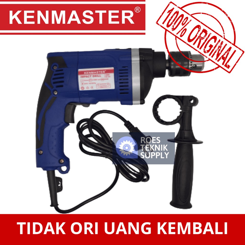 Mesin Bor Listrik Impact 13mm KM-008 Kenmaster Original Set Koper