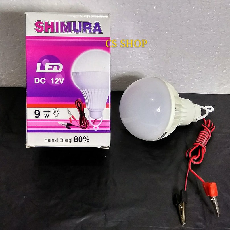 LAMPU LED DC 12VOLT 9 WATT+JEPITAN BUAYA