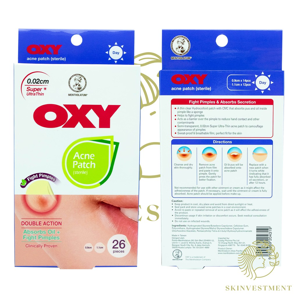 Oxy Acne Patch - 26pcs / 35pcs / 52pcs / Ultrathin - Acne Patch - Pimple Patch - Tempelan Jerawat