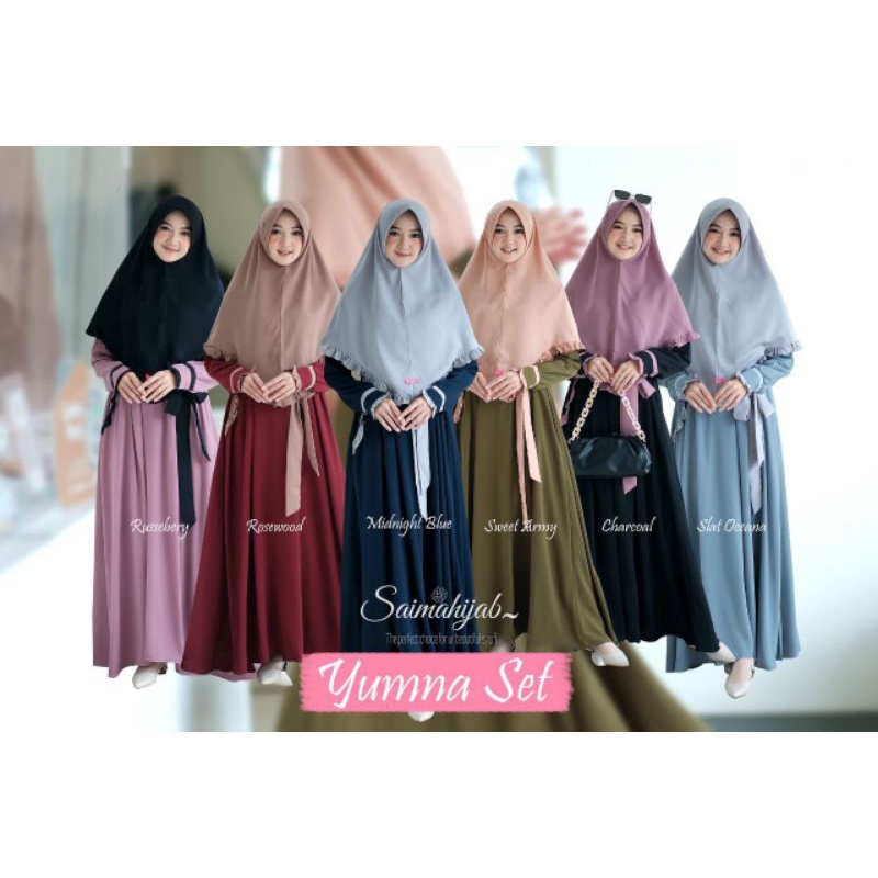 Yumna by Saima Hijab // Set Gamis