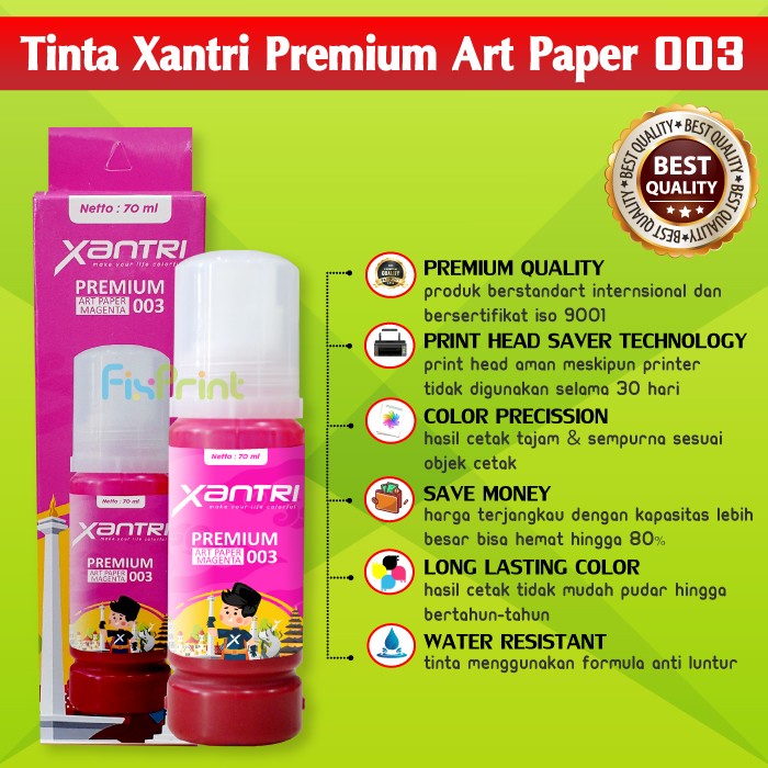 TINTA ART PAPER 003 EPSN L3110 L3150 L1110 L5190 XANTRI INK