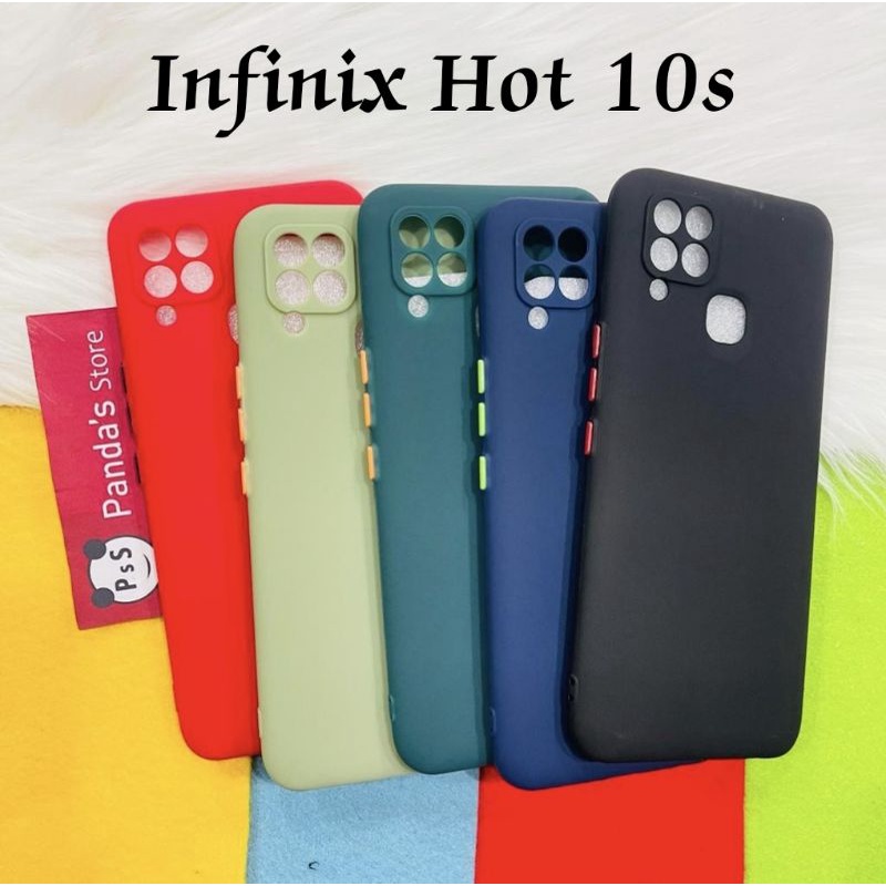 Case Infinix Hot 10s Babycase + Pelindung Kamera, Makaron Full Color (PsS)