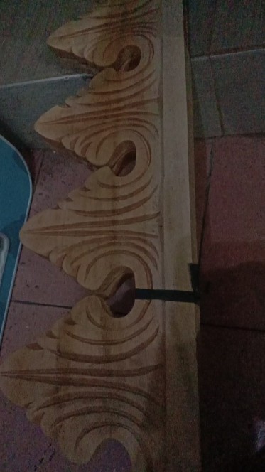 Populer Ornamen Ukir Cemara List Plang Kayu Ukir Cemara