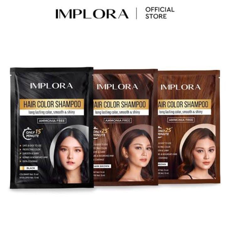 IMPLORA HAIR COLOR SHAMPOO - SHAMPO PEWARNA RAMBUT