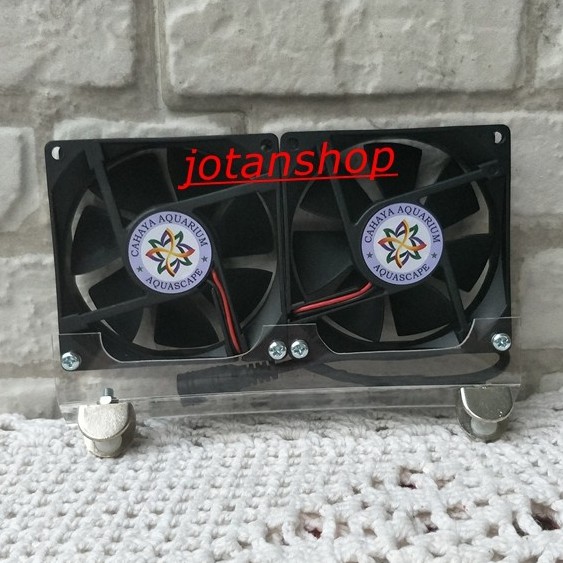 Cooling fan DIY Double 2 kipas pendingin aquarium aquascape