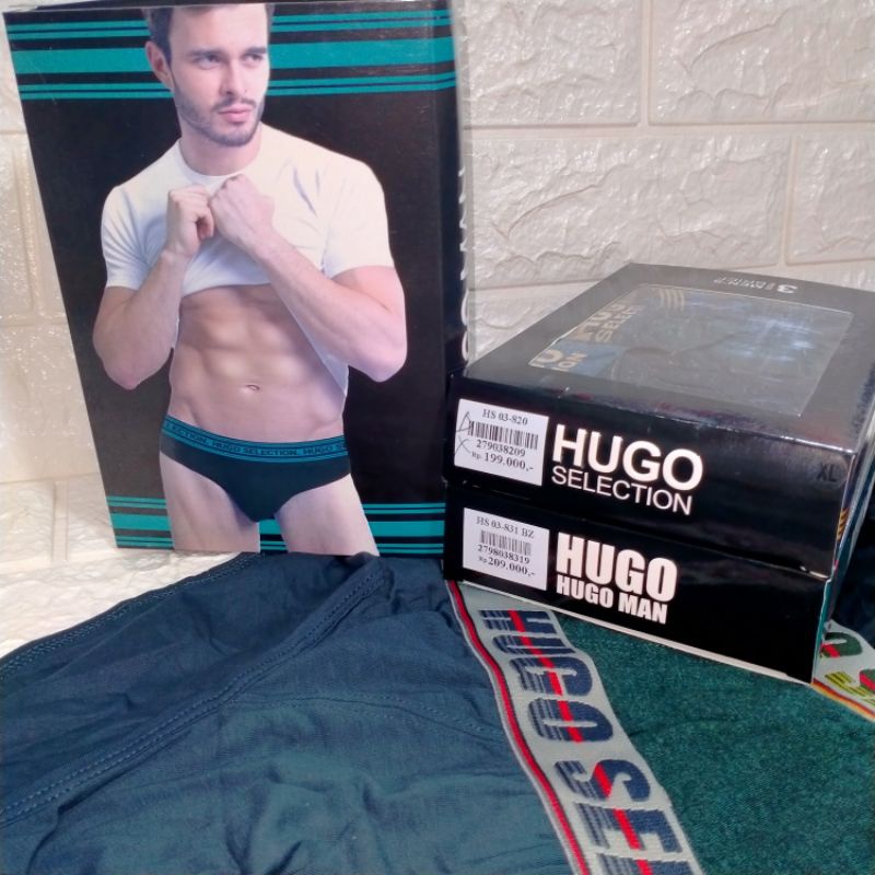 NEW HUGO 3 PCS || CD HUGO SELECTION S M L XL XXL ORIGINAL ASLI || CELANA DALAM HUGO PRIA REMAJA DEWA