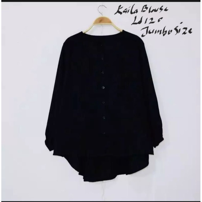 KAYLA BLOUSE/ATASAN JUMBO/BLOUSE JUMBO/LD120/BIG SIZE/ATASAN KEKINIAN/BUSUI/KANCING AKTIF/COD!!!