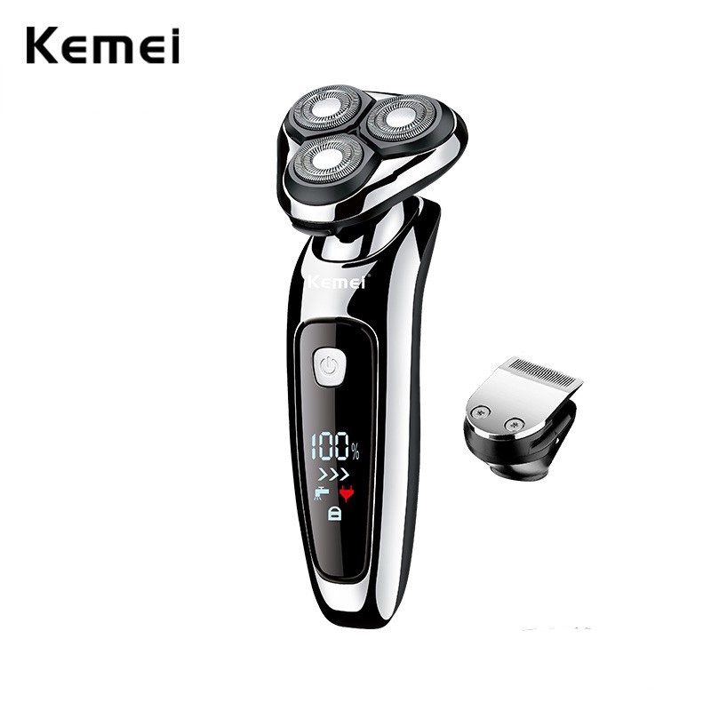 

Kemei Alat Cukur Listrik USB Biaya Cepat Cukur Wajah Pria Jenggot Rotary Kepala Basah Kering