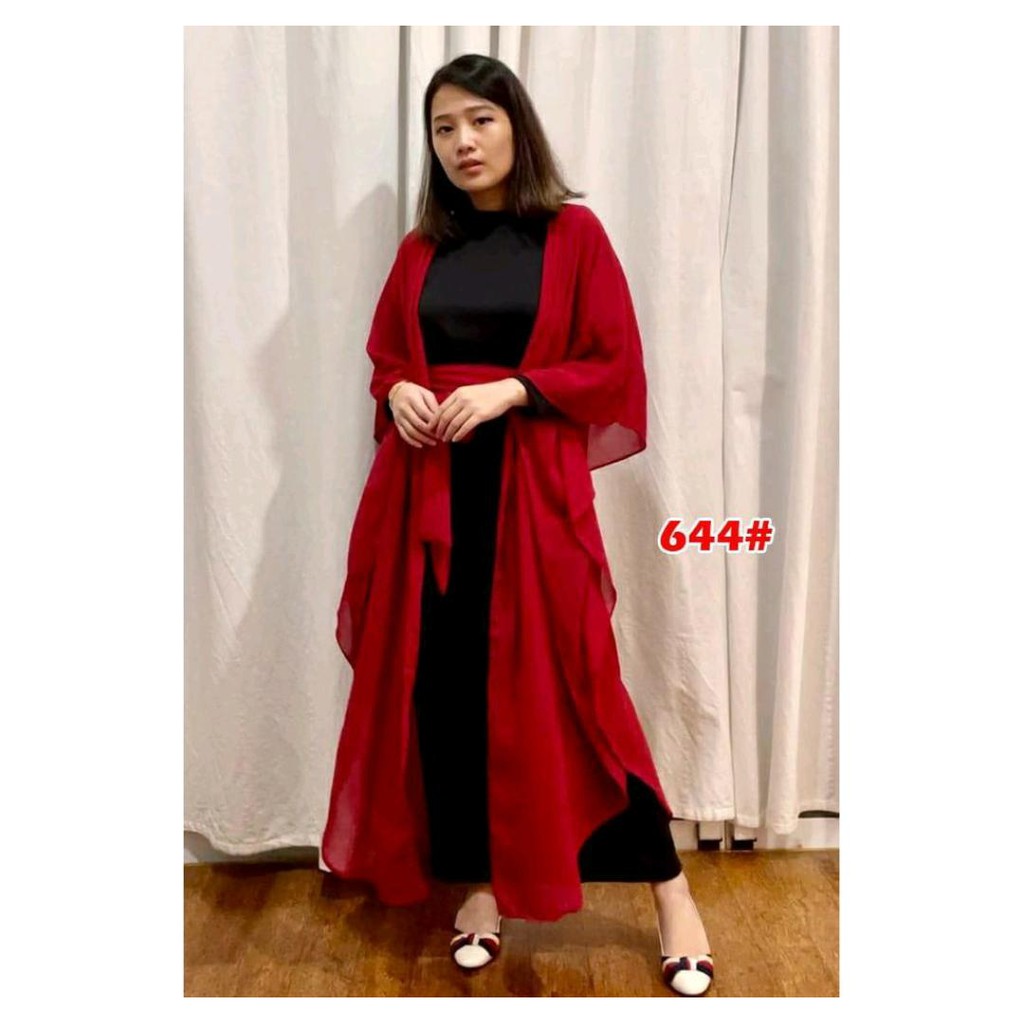 626#gamis+bolero+obie/dress muslim/dress bolero/fashion muslim wanita-644 MAROON
