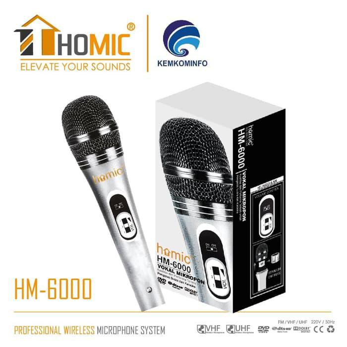 New Mic Microphone Microfon Homic HM 6000 Karaoke Original