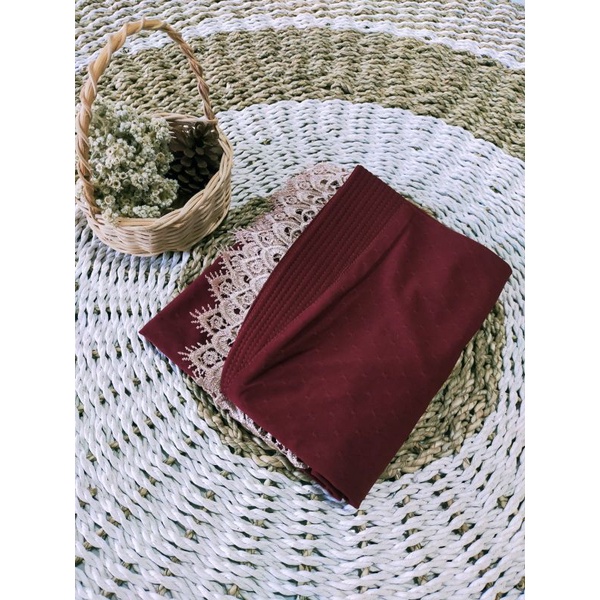Jilbab Khimar Veera Strada Jersey By Albilal Collection-Maron
