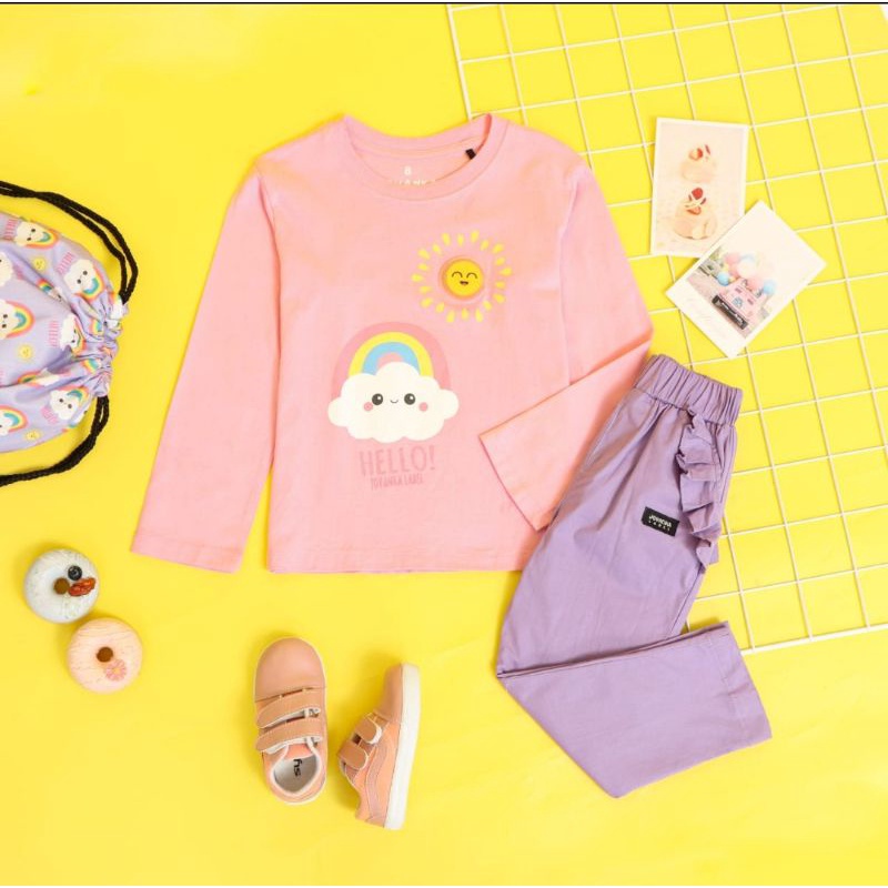 set kids suit pind led jovanka label