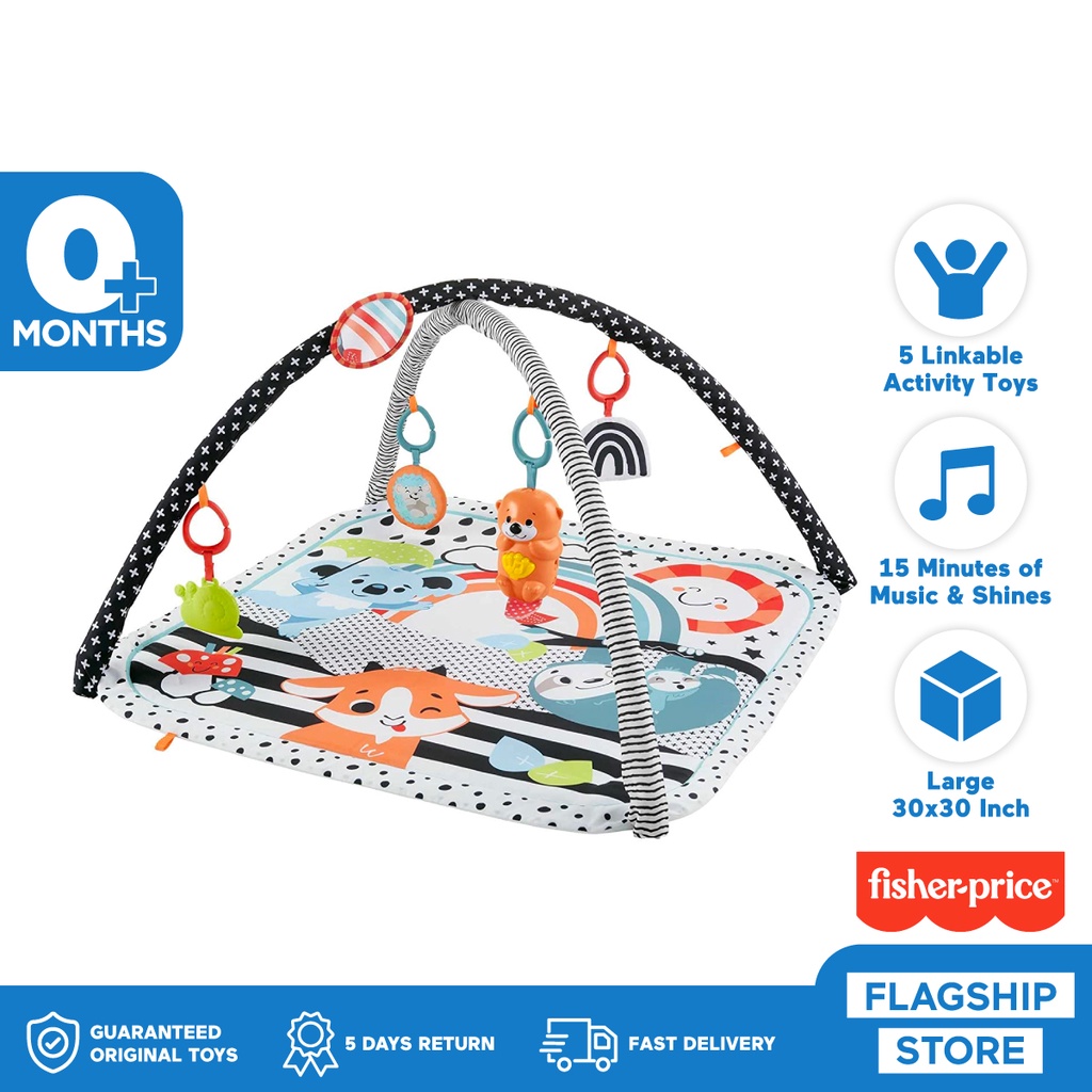 Fisher-Price 3-in-1 Music, Glow and Grow Gym - Matras Tidur / Playmat Anak Bayi