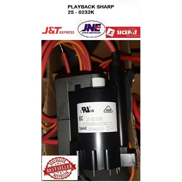PLAYBACK FLYBACK  BSC 25 - 0232 SHARP TV