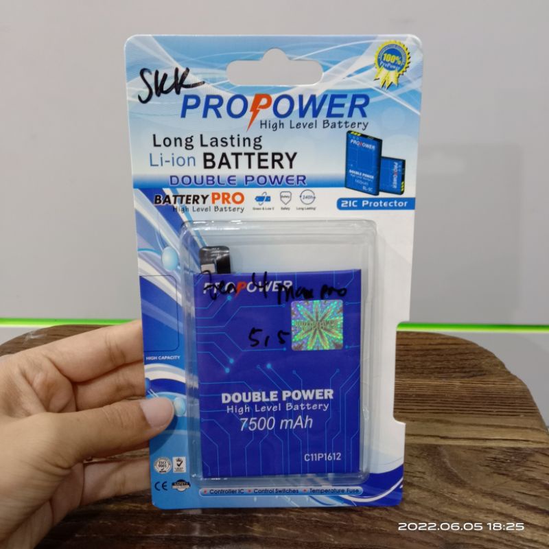 BATRE DOUBLE POWER ASUS ZENFONE 4 MAX 5,5 / ZC554KL C11P1612 PRO POWER