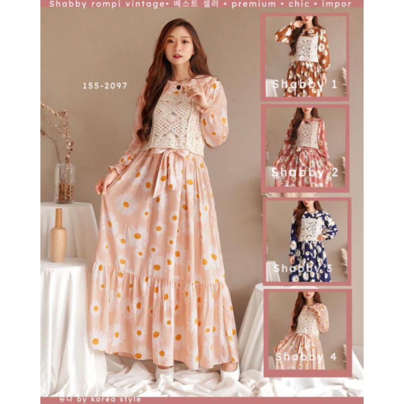 Dress Korea Yuna Rompi