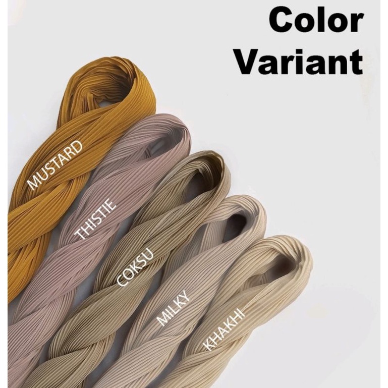 FLASH SALE...!!! Hijab Ceruty Plisket Seri A / Pashmina Polos-6