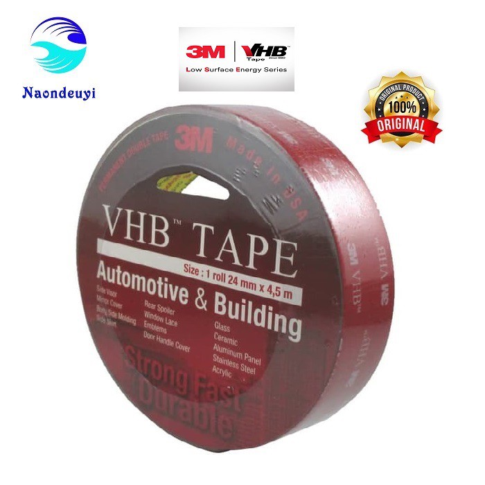 

Double Tape 3M VHB 24 mm x 4,5 m ORIGINAL / DOUBLE FOAM TAPE