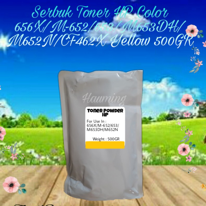 Serbuk Toner Powder Color HP 656X 656A M652 M653 M653DH M652N CF462X CF462A Yellow 500gr