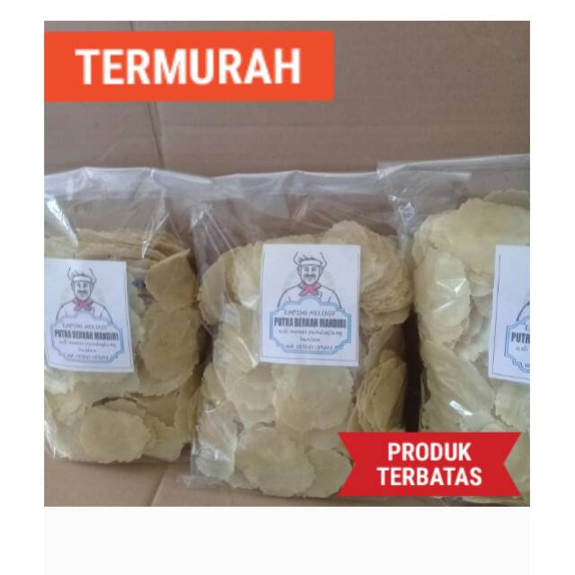 

emping melinjo super/emping mentah asli menes pandeglang banten/enak,gurih & renyah/250gr