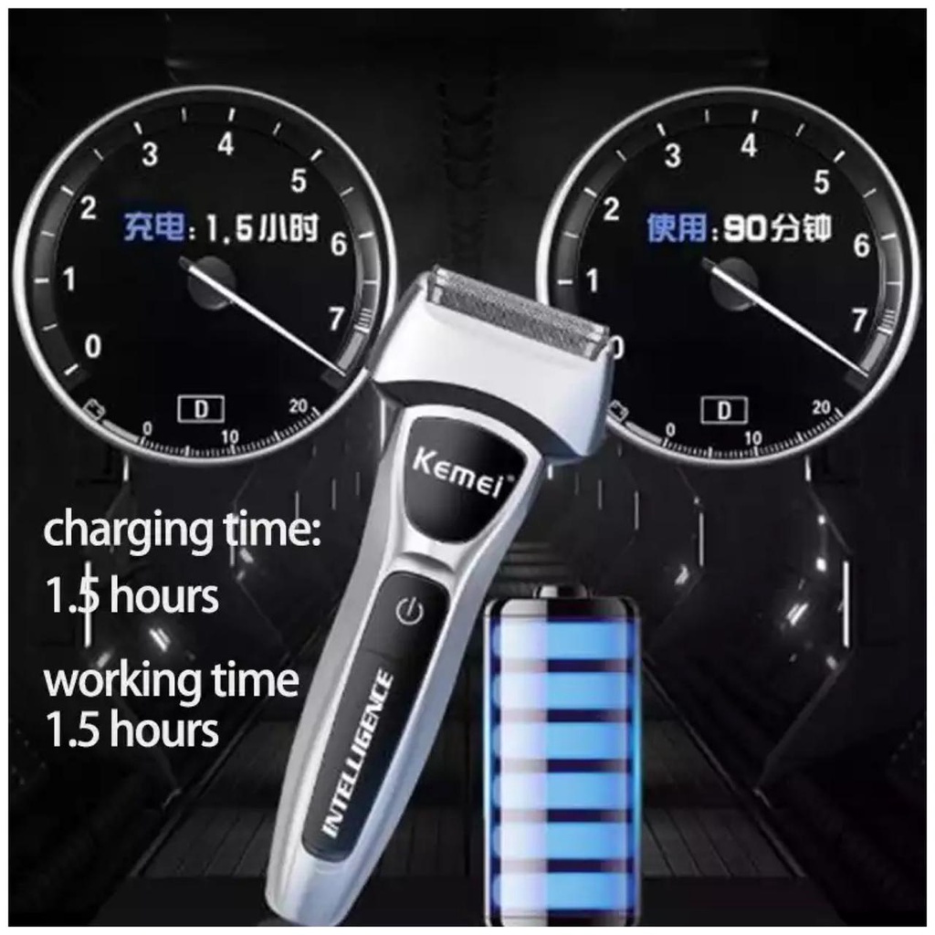 KEMEI KM 671 ORIGINAL Alat Cukur Cukuran Shaver Trimmer 5 in 1 KM-671