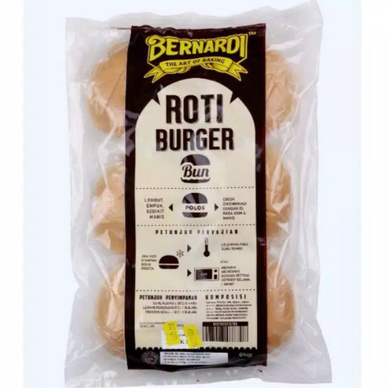 

Bernardi Roti Burger 300g isi 6pcs
