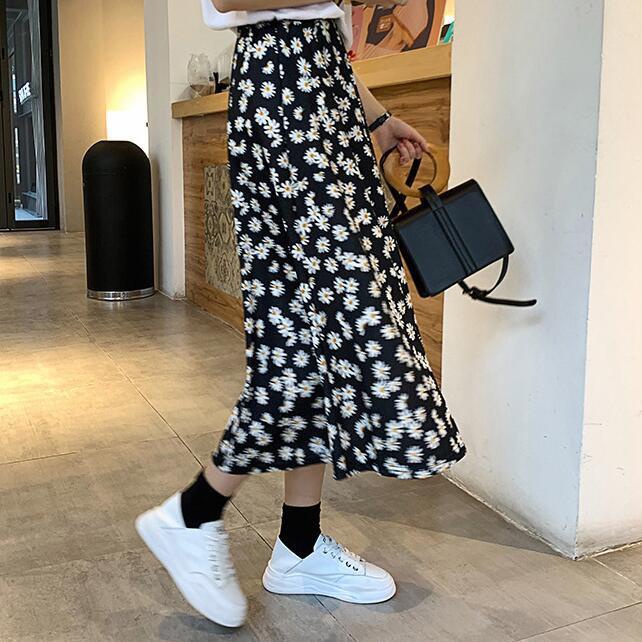 ֍ Dress Korea Fashion Wanita Daisy Long Dress/Dress Korean Style Midi Dress ➵