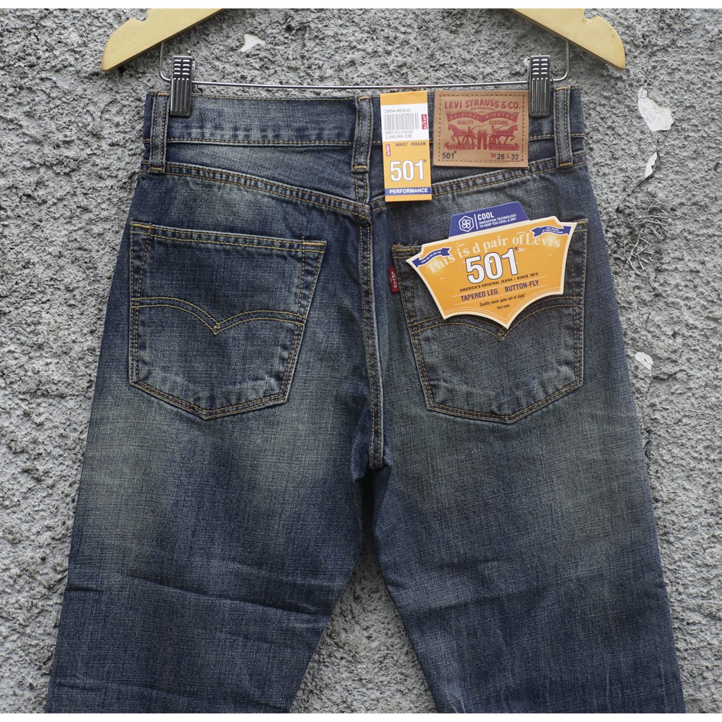 501 Levis - Celana Panjang Pria - Pecah Beling TINT 02
