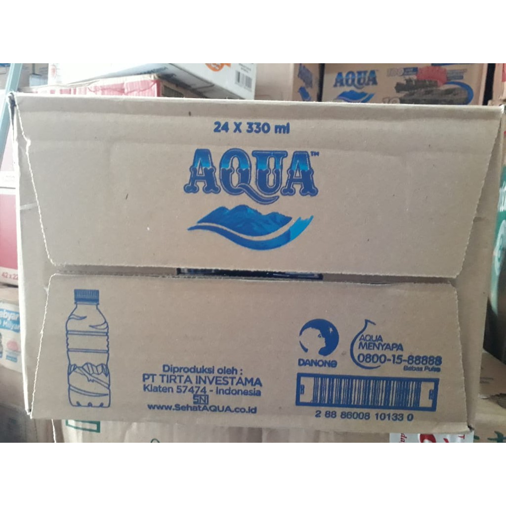 

Aqua Botol 330mL Dus ( isi 24 ) per Karton