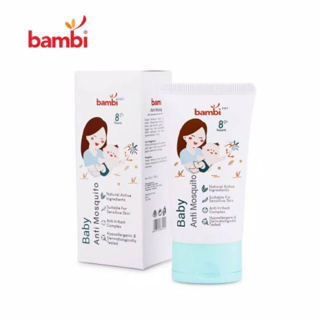 Bambi Baby Anti Mosquito Lotion with Citronella Oil &amp; Anti Irritant Complex 50ml/Lotion Anti Nyamuk Bayi