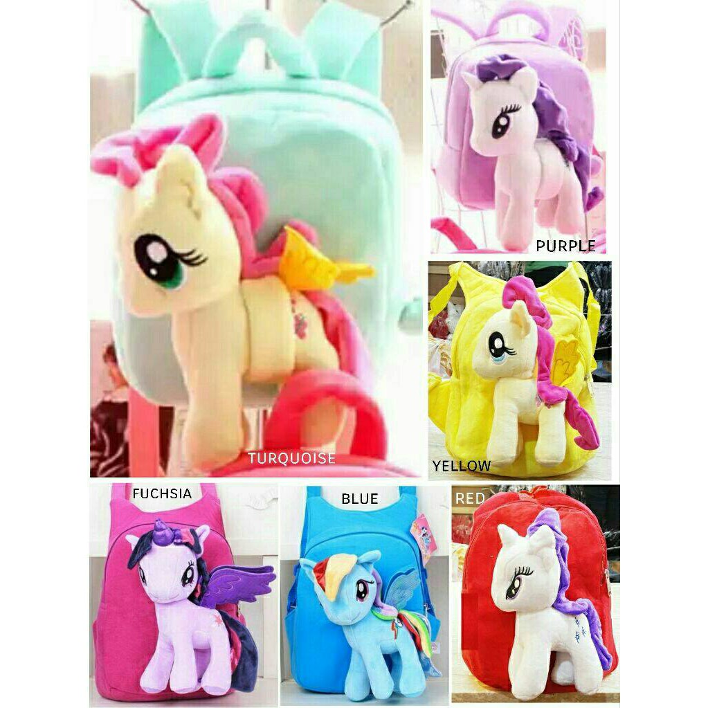 TAS anak sekolah my little pony mlp rainbow twilht fluttershy rarity appleja perempuan & laki laki