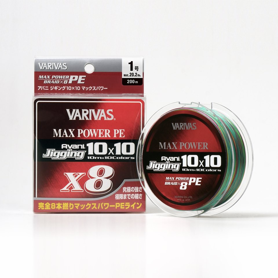 PE VARIVAS AVANI JIGGING 10X10 MAX POWER X8 300 METER MADE IN JAPAN