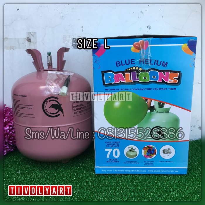 [SALE] Tabung Gas Helium Size L - 22 Liter