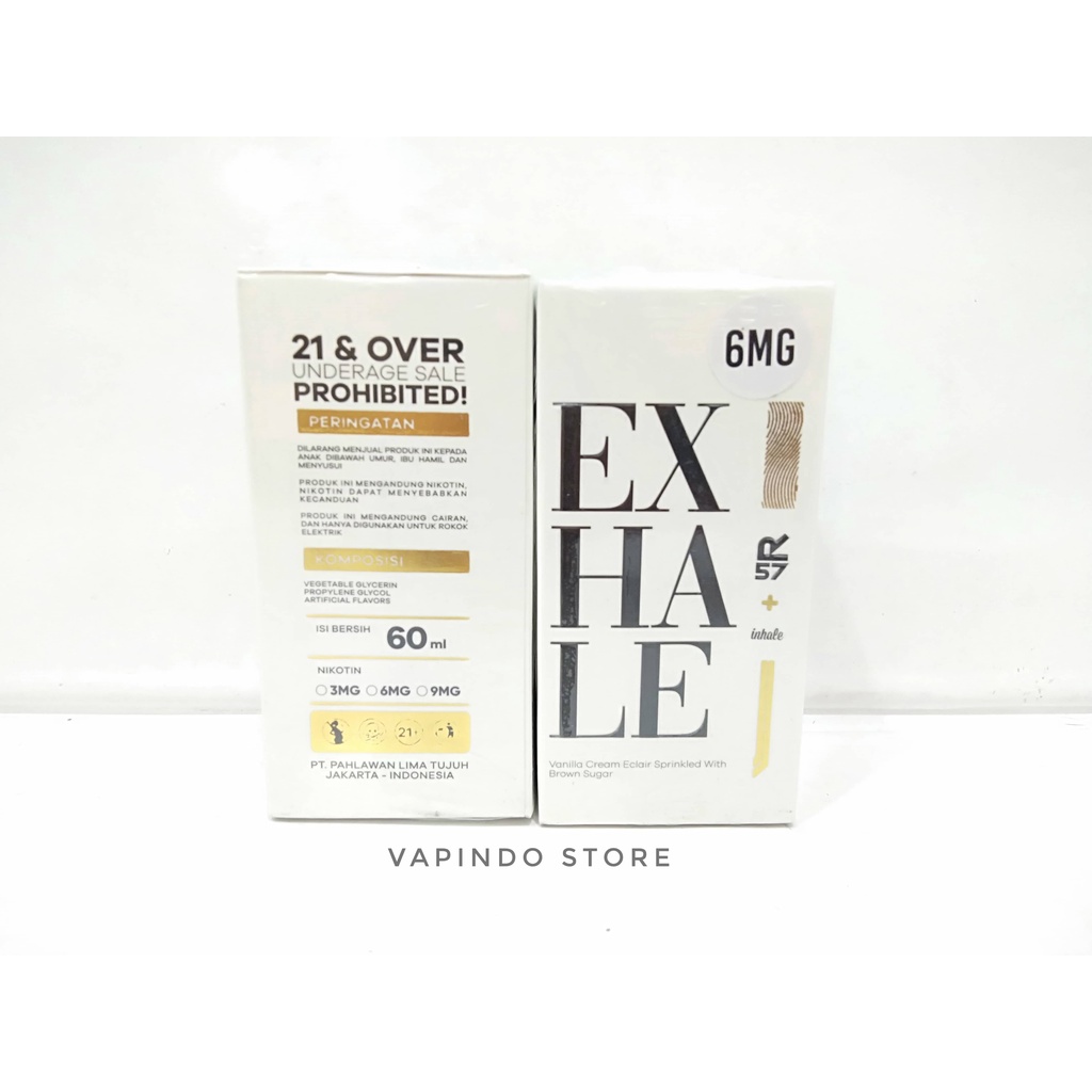 NIC 6MG EXHALE VANILLA CREAM ECLAIR 60ML BY HERO57 X INHALE