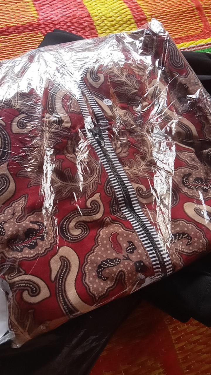 Tunik Zipper Depan Shibori Jumputan Terbaru / Hrb036 Yelbor Navbor / Original..