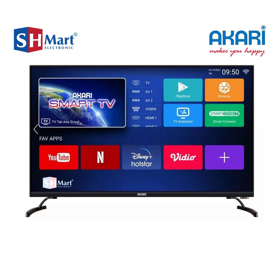 AKARI LED SMART ANDROID 32 INCH AT-5432S CONNECT DIGITAL GARANSI RESMI (MEDAN)