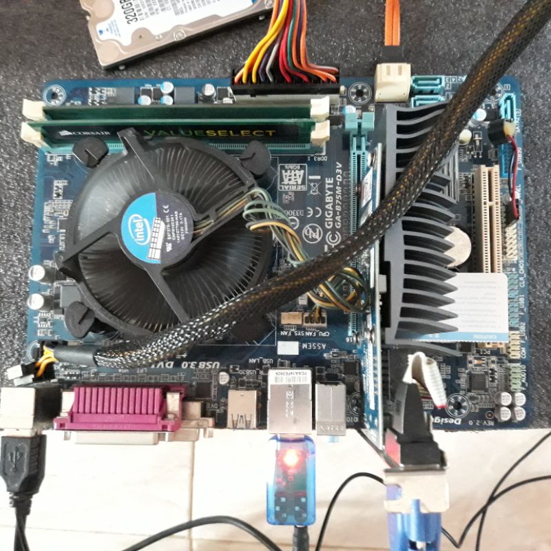 Gigabyte GA B75M D3V B75 bonus Intel G630 LGA 1155 mainboard motherboard bkn H77 Z77 H61 H67 P67 G41