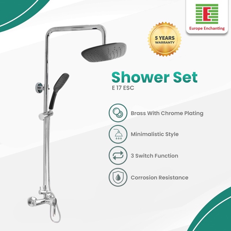 SET Kran Shower Mandi Europe Enchanting E17